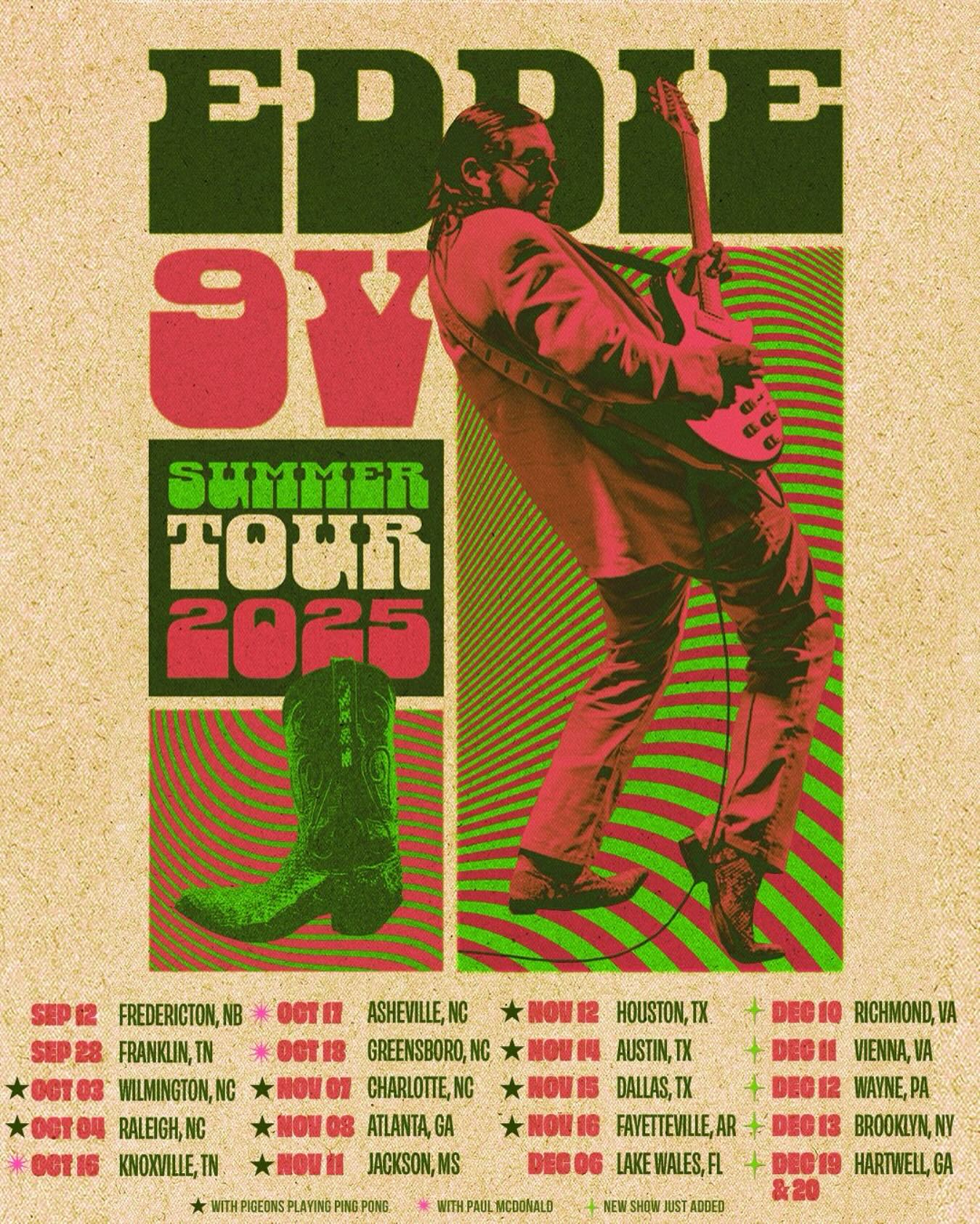 Eddie 9V Tour Poster 2026